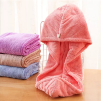 1个加厚珊瑚绒干法帽免吹速干吸水性强女用浴帽学生包头巾