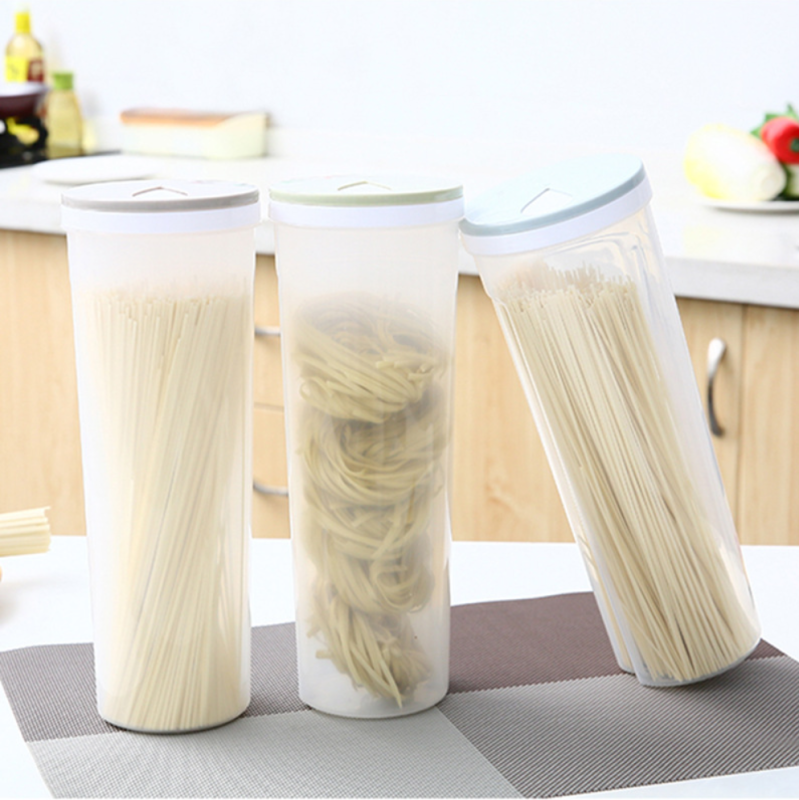 1个家用五谷杂粮收纳盒厨房面条盒塑料瓶子透明密封罐 储物罐收纳罐