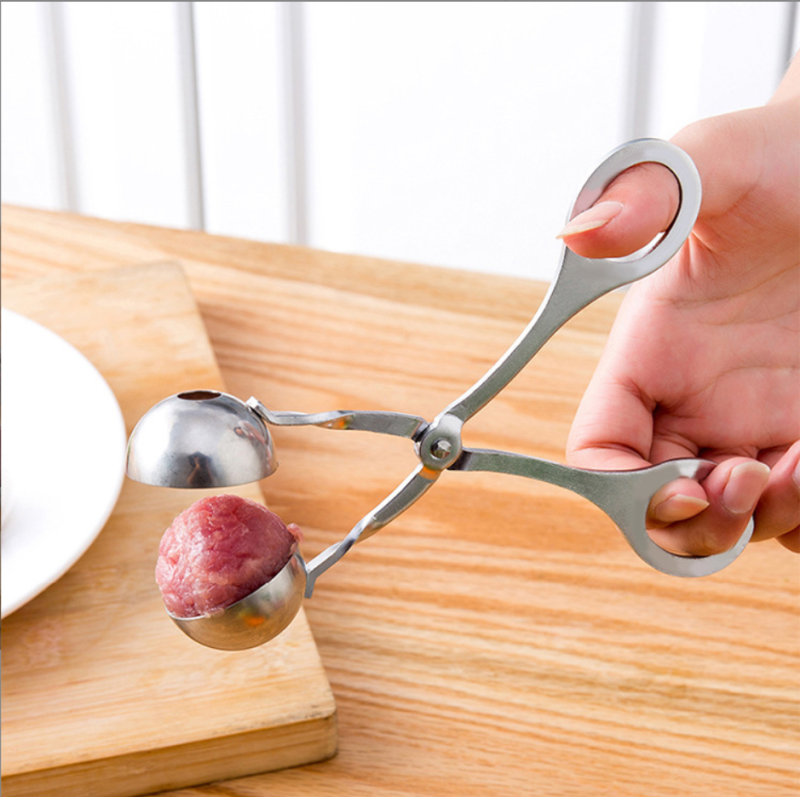 大号1个肉丸夹 不锈钢制丸器鱼丸夹肉丸子制丸器圆球饭团制作器