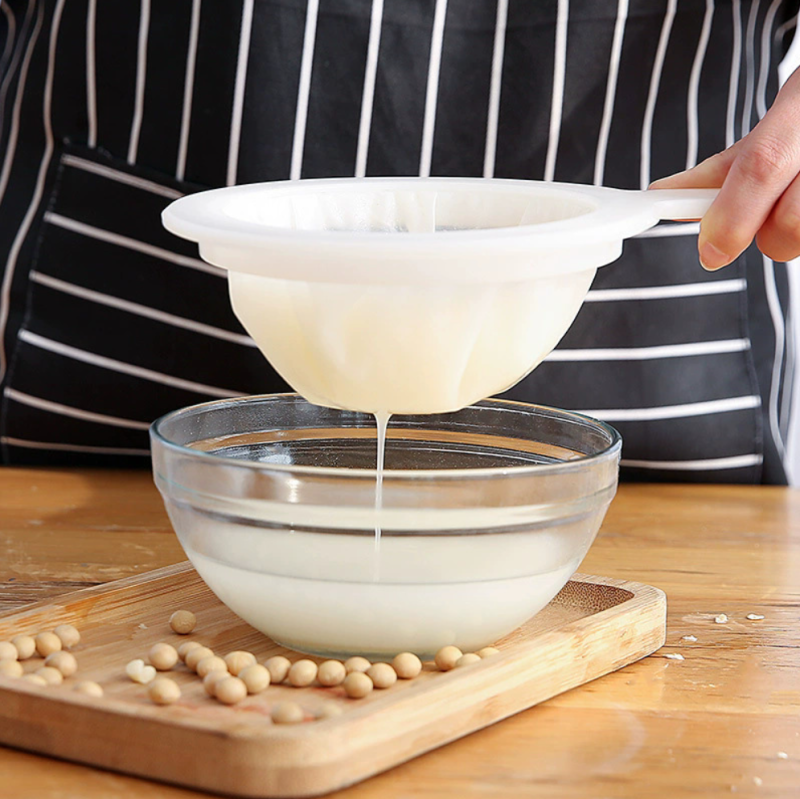 1个100目200目 手柄过滤网筛网宝宝辅食漏网豆浆果汁榨汁破壁机